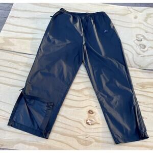 VTG HELLY HANSEN Outer Shell Pant’s Outdoor Drawstring Nylon Men’s‎ Black SIZE L